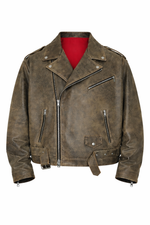 VINTAGE DISTRESSED BIKER JACKET