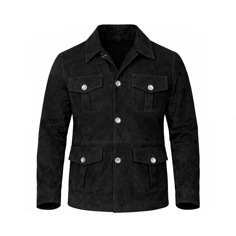 SAHARIANA IN PELLE SCAMOSCIATA