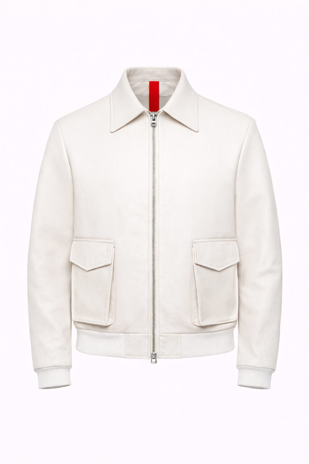 BLAZER COLLO CAMICIA CON TASCONI PELLE LAVATA - lab22shop