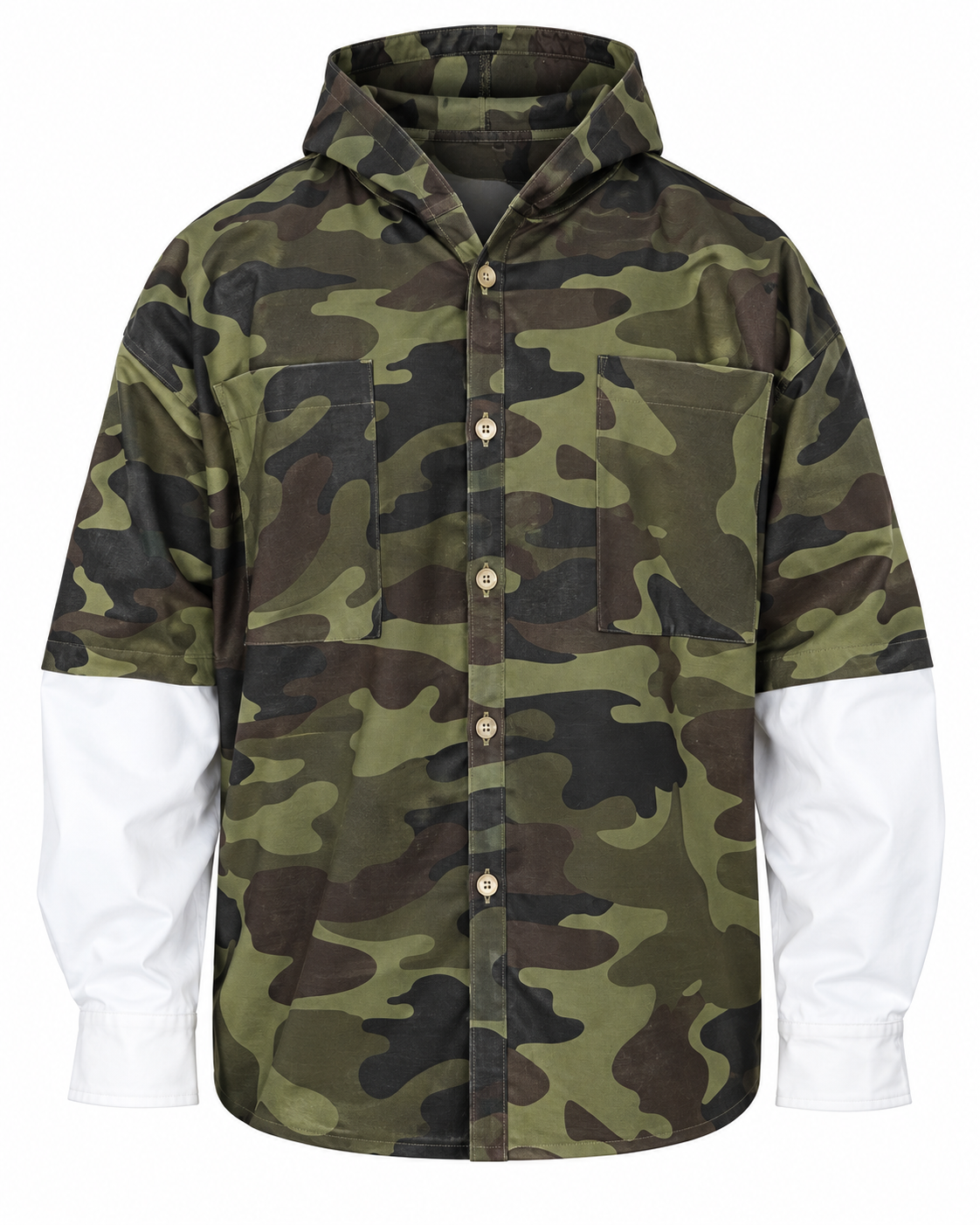 CAMICIA CAMOUFLAGE DOPPIA MANICA