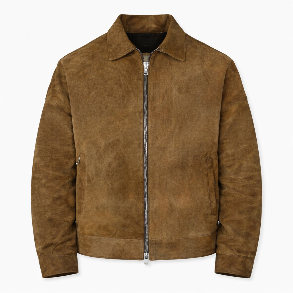 JACKET SCAMOSCIATO CON COLLO CAMICIA - lab22shop