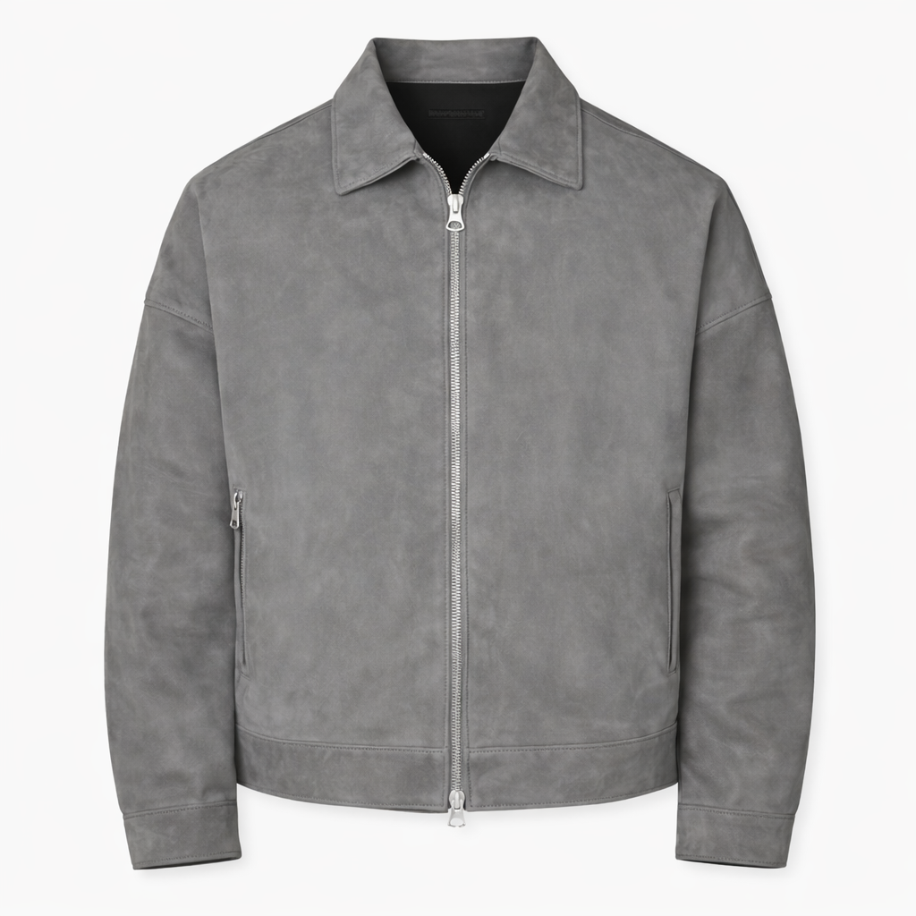JACKET SCAMOSCIATO CON COLLO CAMICIA - lab22shop