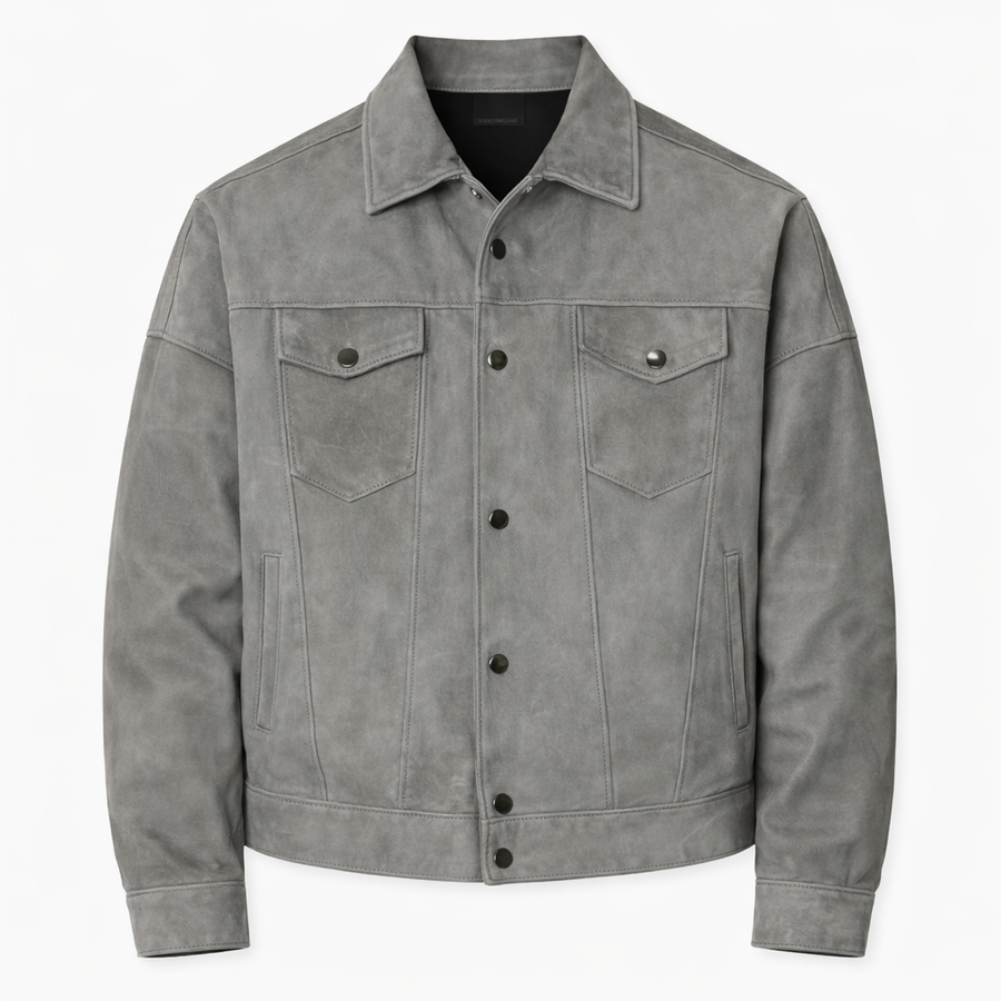 GIACCA IN PELLE SCAMOSCIATA