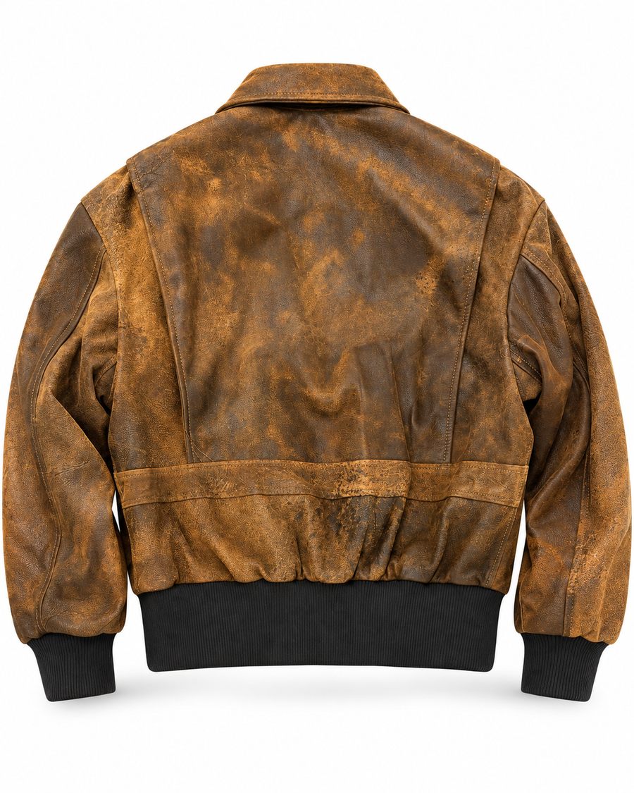 BLAZER SCHOTT EFFETTO SLAVATO VINTAGE