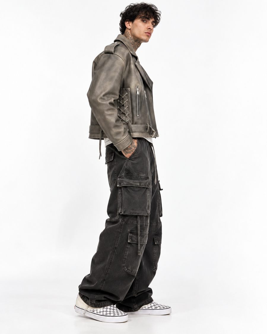 CHIODO OVERSIZE CON LACCI AI FIANCHI