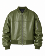 COLLEGE OVERSIZE CON MANICA ARRICCIO VERDE - lab22shop