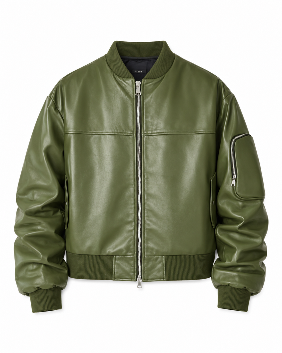 COLLEGE OVERSIZE CON MANICA ARRICCIO VERDE - lab22shop