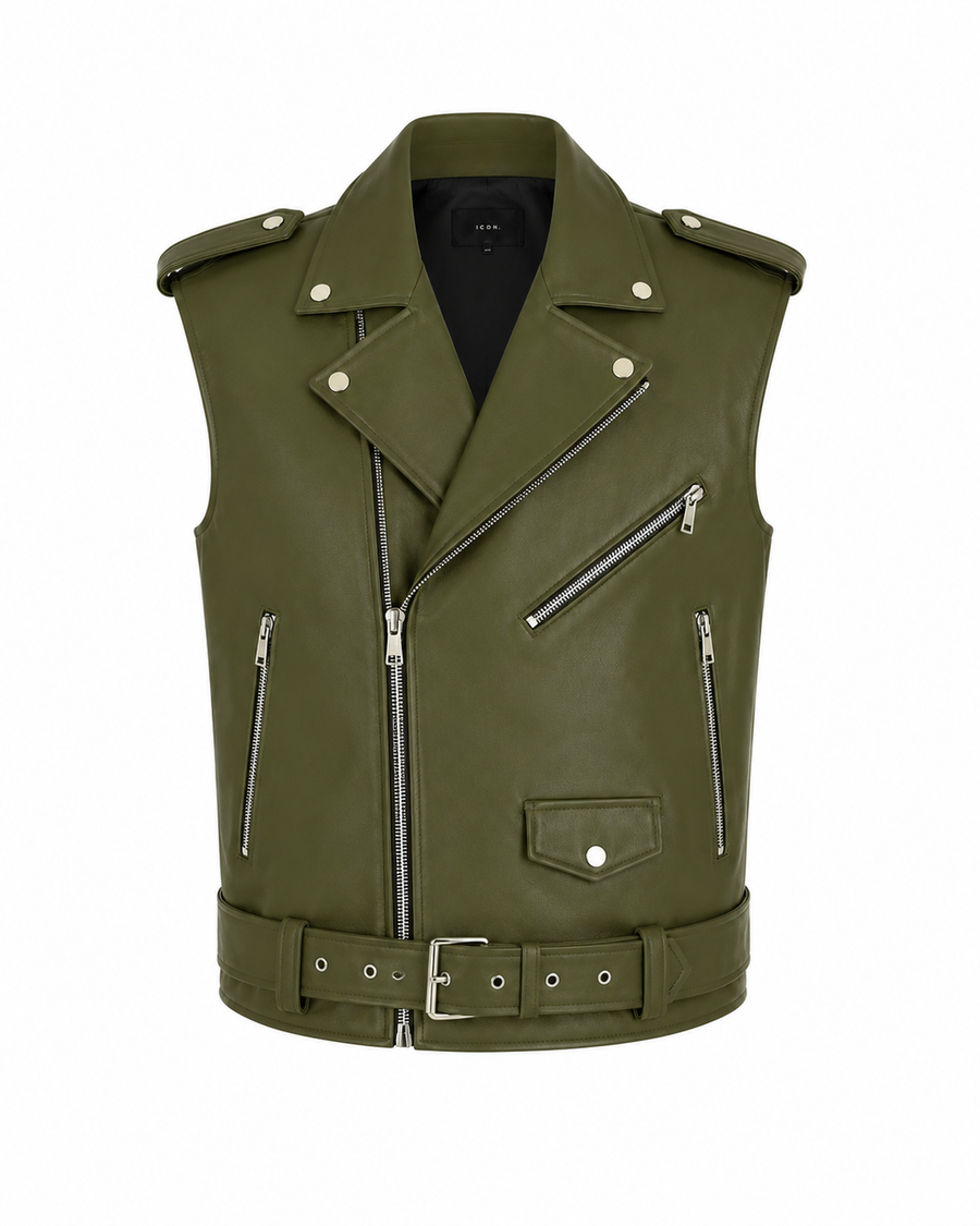 GILET BIKER VERDE