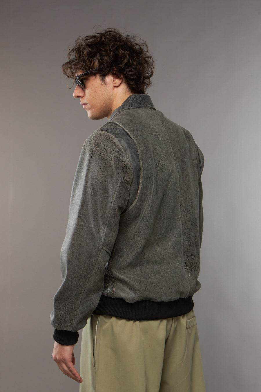 BLAZER COLLO CAMICIA GRIGIO - lab22shop