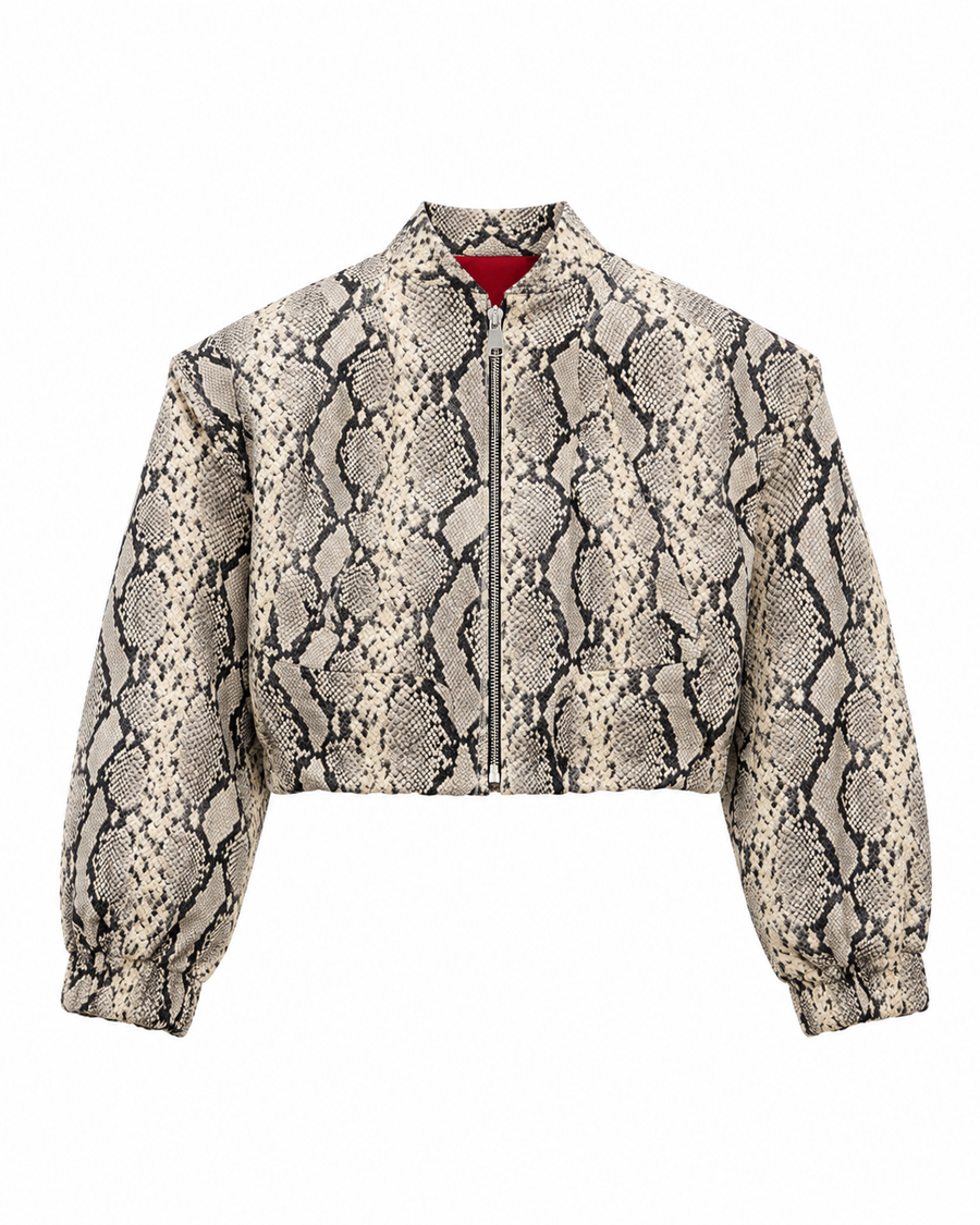 BLAZER TOP SPALLINA PITONATO - lab22shop