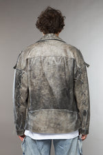 CHIODO SPALLA SCESA CON LACCETTI GRIGIO - lab22shop