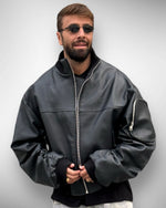 COLLEGE OVERSIZE CON MANICA ARRICCIO E COLLO ALTO - lab22shop
