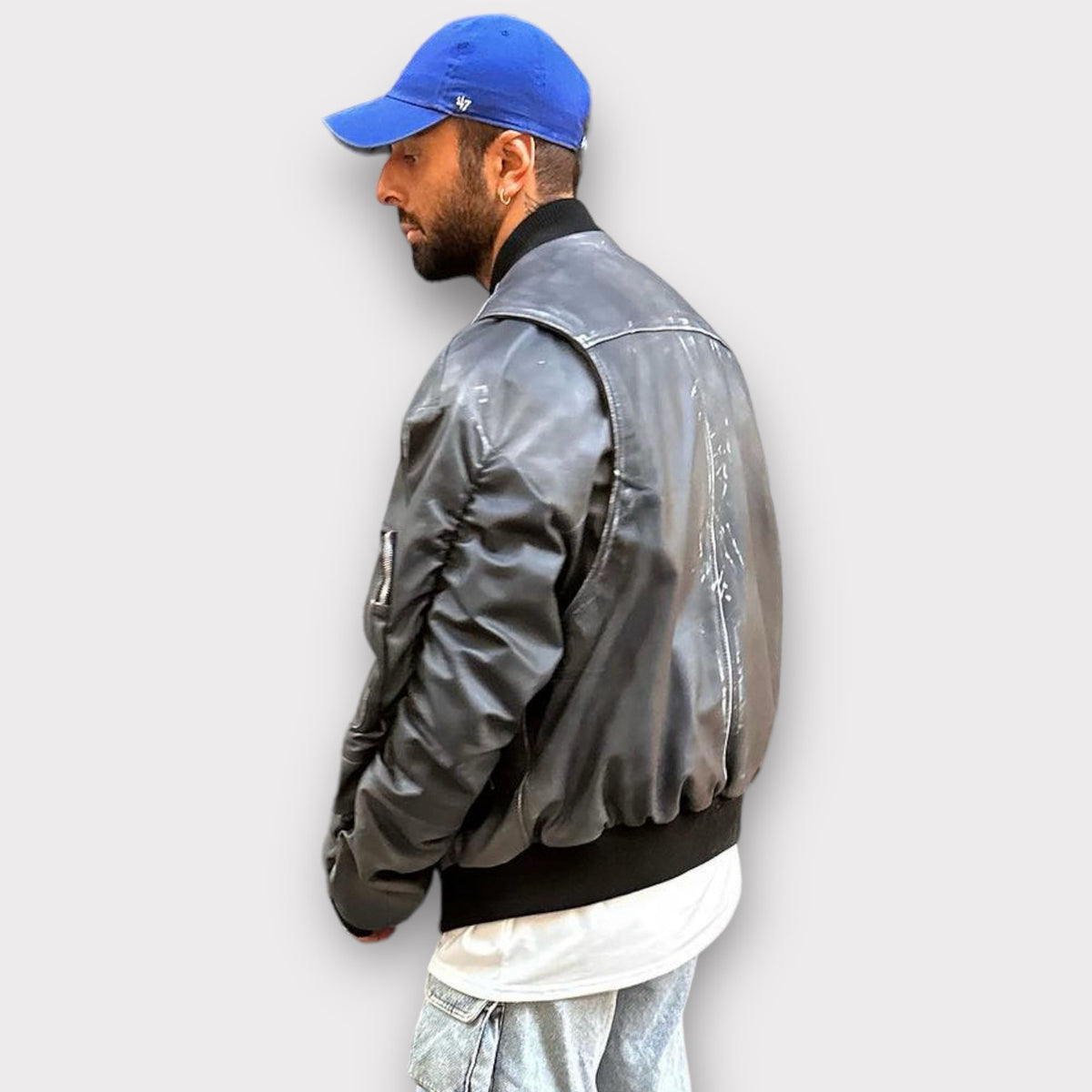 COLLEGE VINTAGE OVERSIZE CON MANICA ARRICCIO - lab22shop