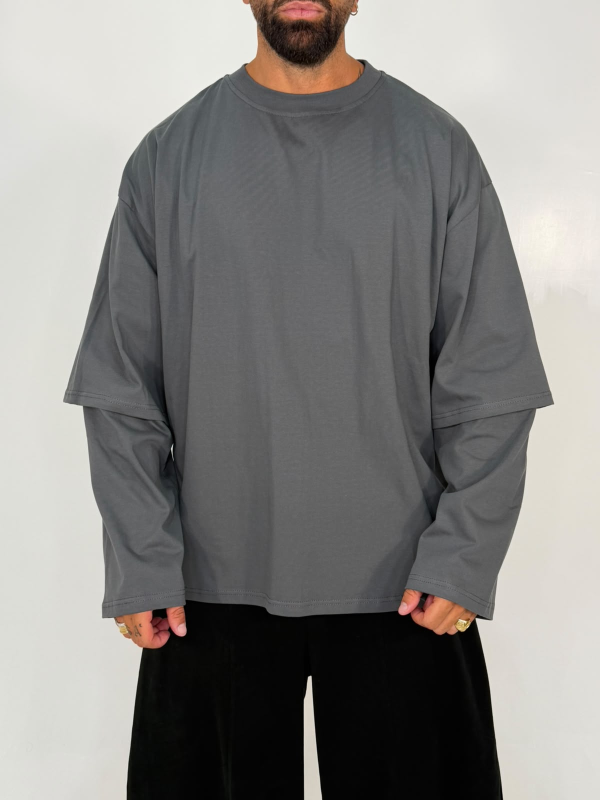 T-SHIRT OVERSIZE DOPPIA MANICA