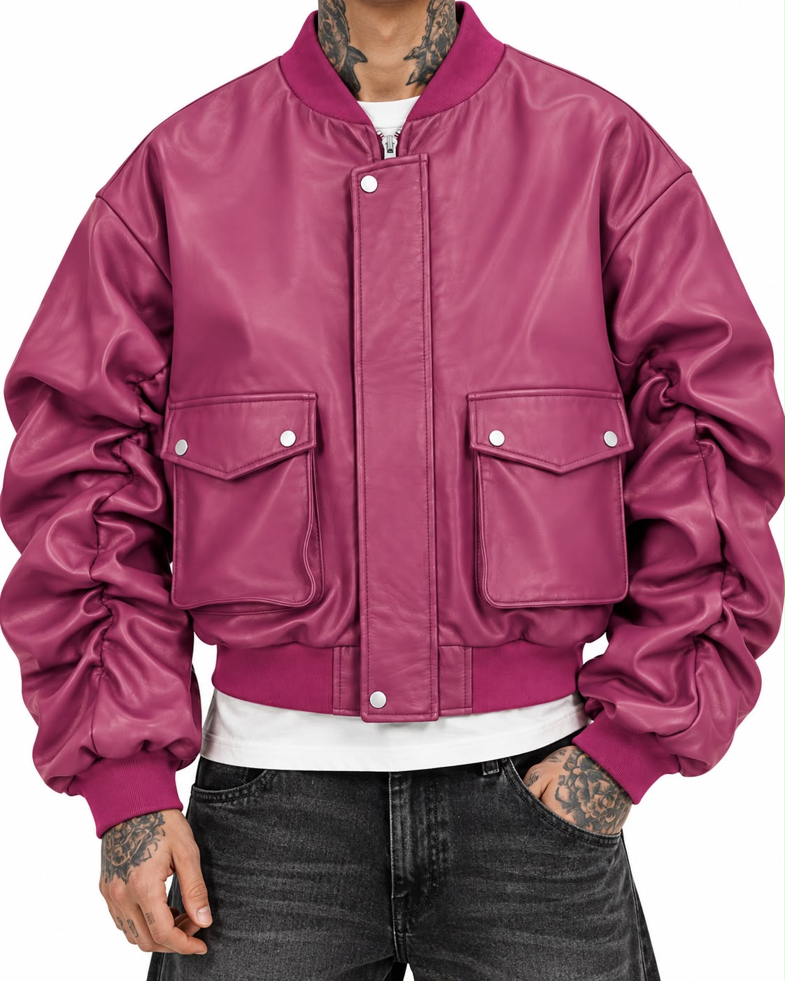 COLLEGE OVERSIZE CON MANICA ARRICCIO