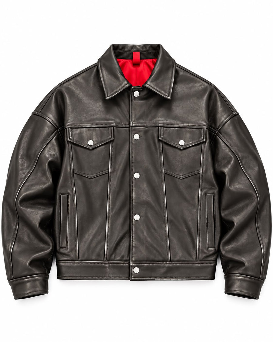 BLACK JACKET EFFETTO VINTAGE