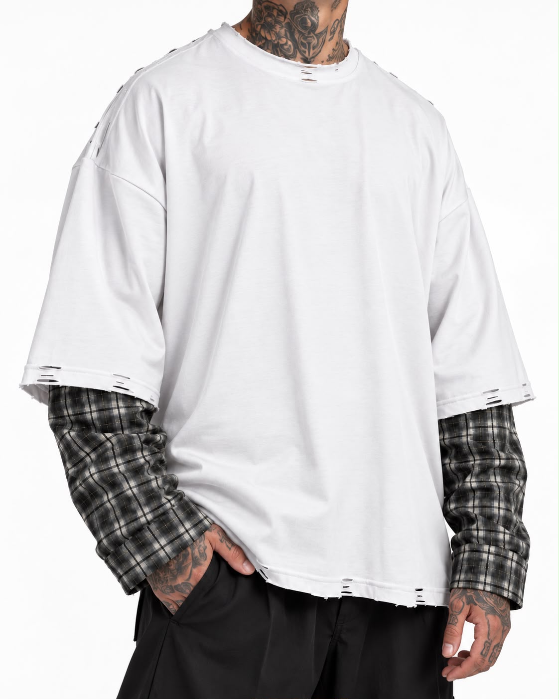 T-SHIRT OVERSIZE DOPPIA MANICA