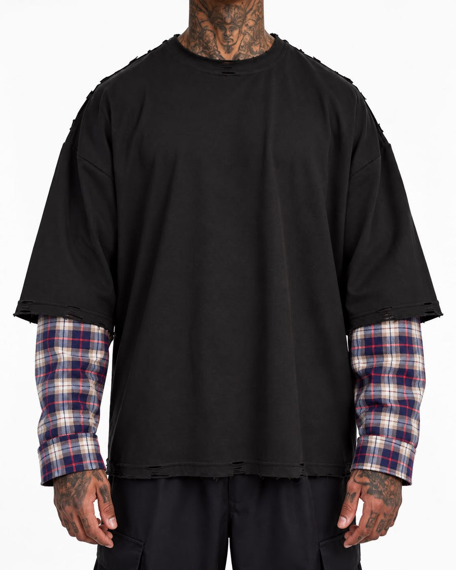 T-SHIRT OVERSIZE DOPPIA MANICA