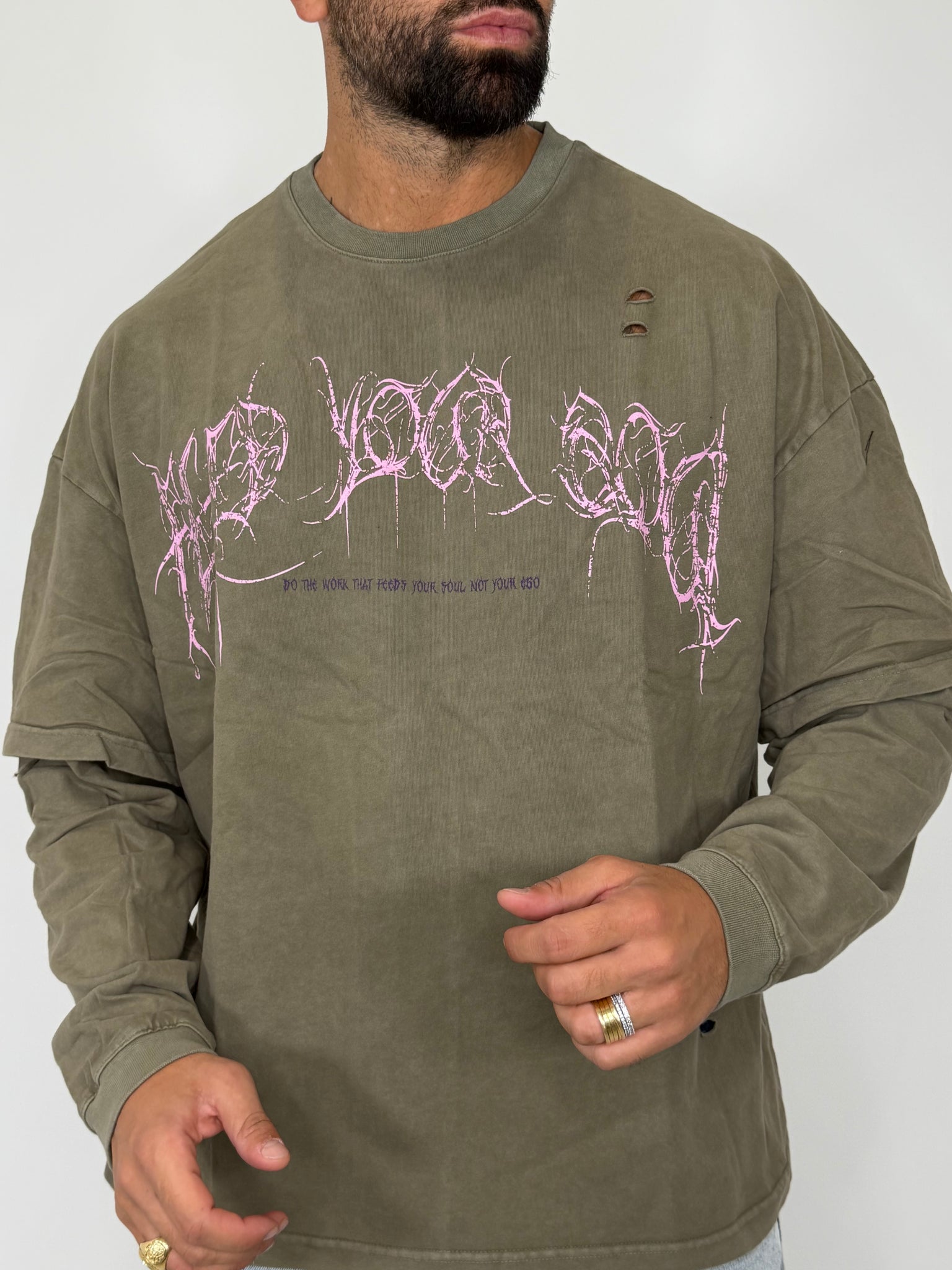 Longsleeve "Military Script"