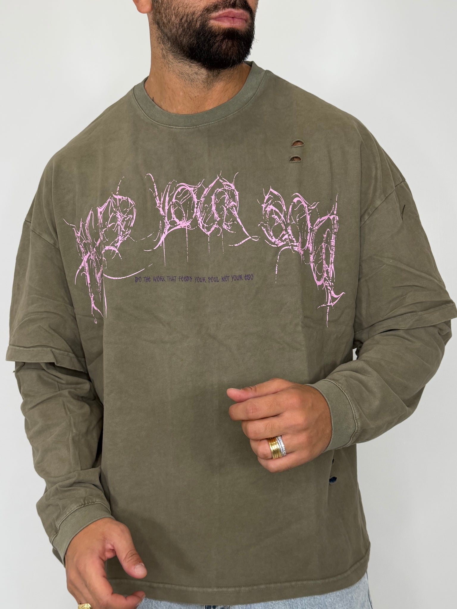 Longsleeve "Military Script"