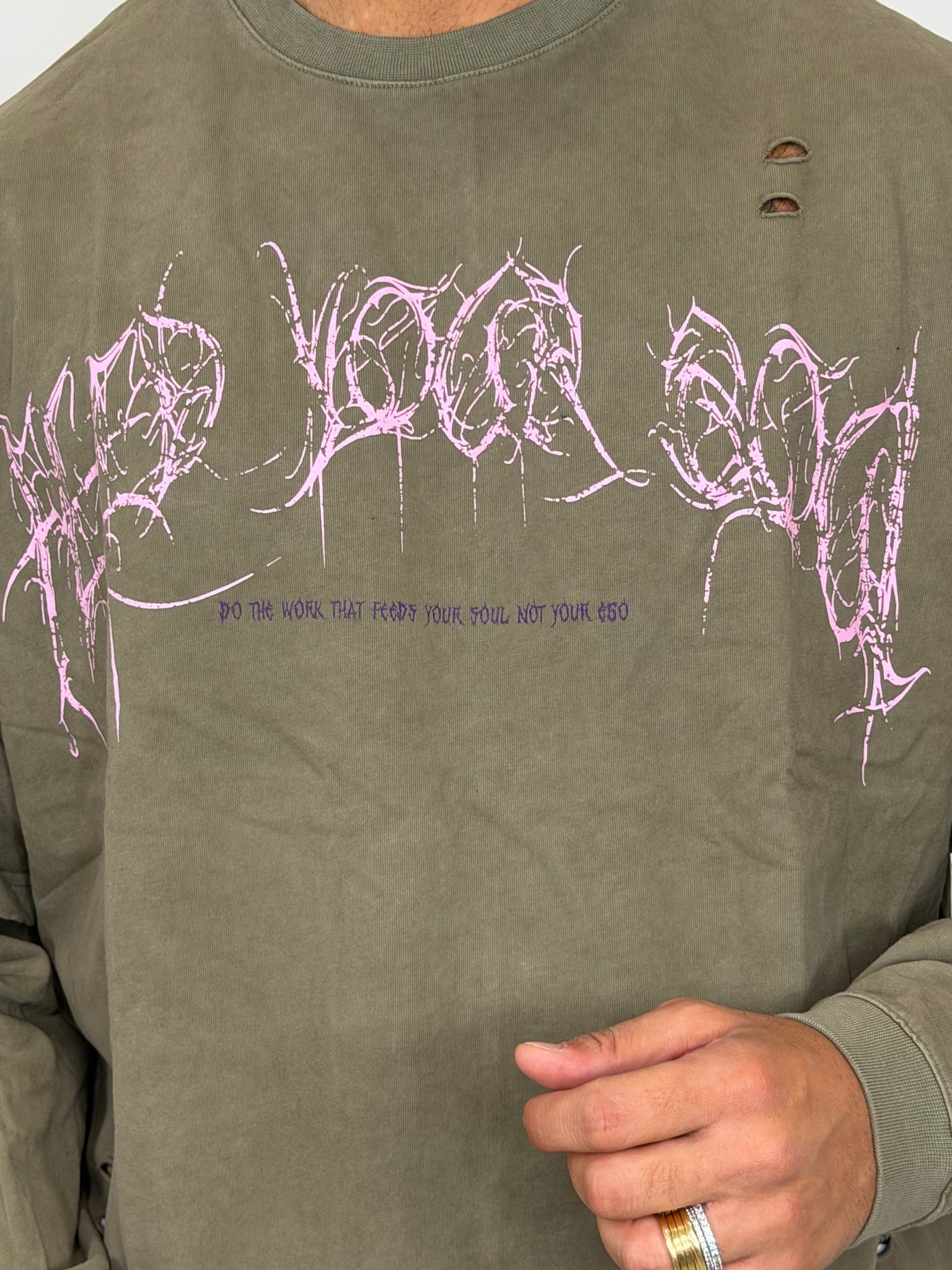Longsleeve "Military Script"