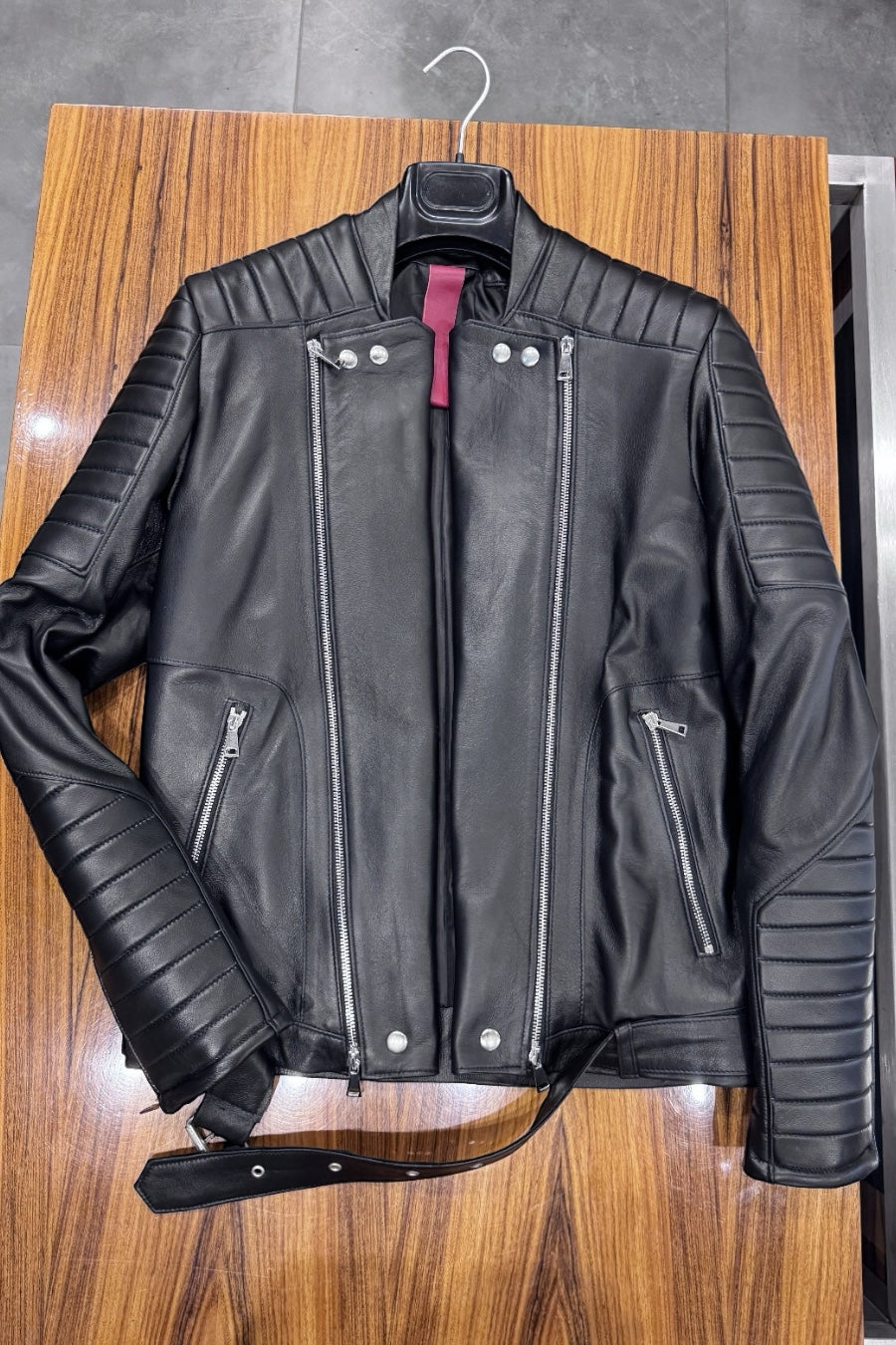 BIKER NERO DOPPIA ZIP - lab22shop
