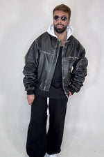 COLLEGE VINTAGE OVERSIZE CON MANICA ARRICCIO E CAPPUCCIO - lab22shop
