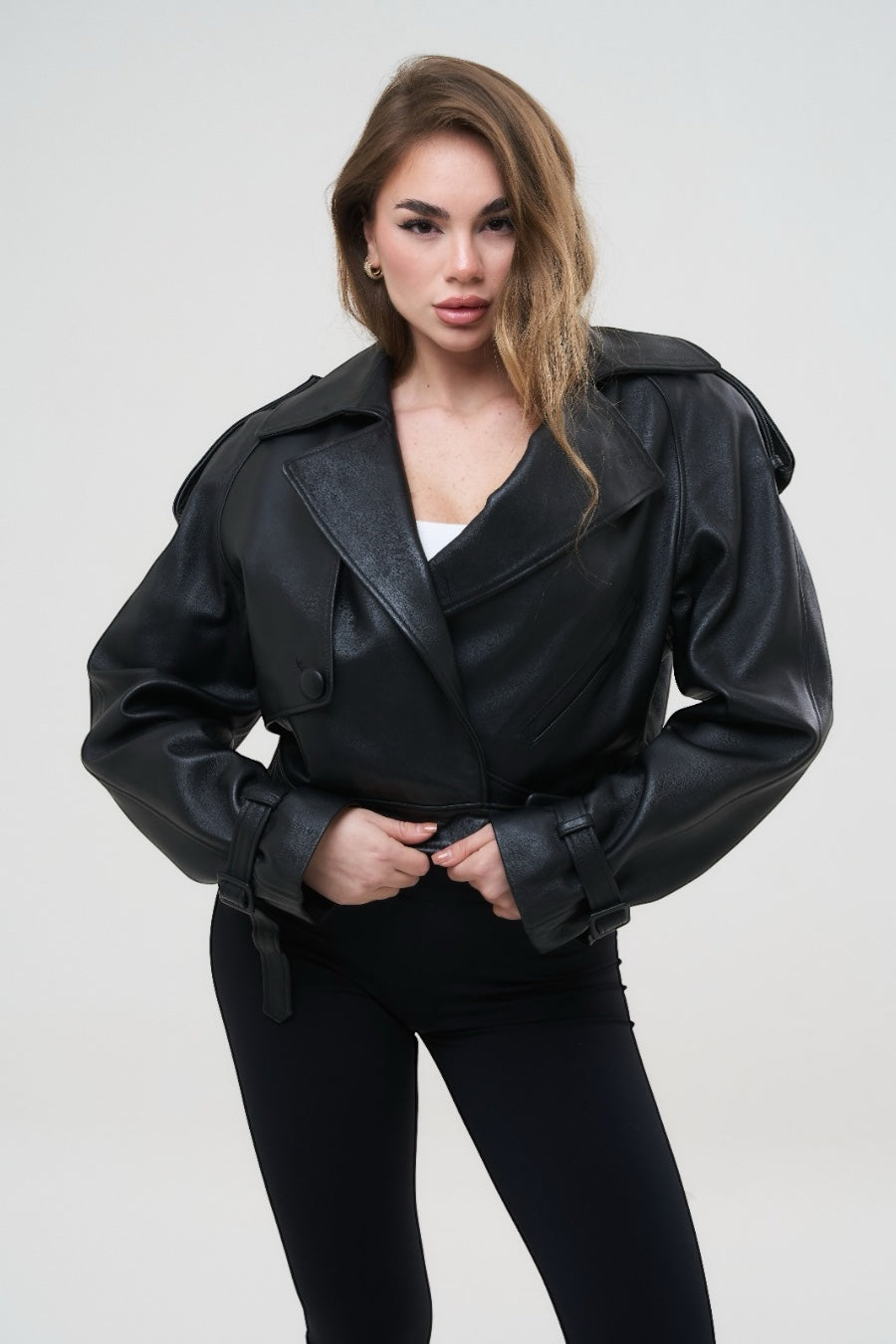 CHIODO CROPPED NERO
