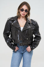 CHIODO CROPPED SPALLINA PITONATO - lab22shop